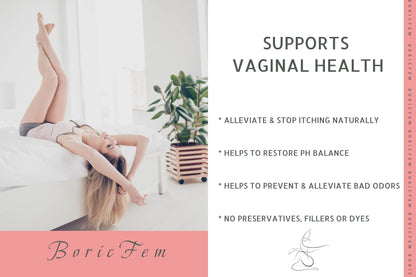 N'More Boric Acid Vaginal Suppositories - 30 Count, 600mg - 100% Pure Made in USA N'MoreBuy Supplements Australia