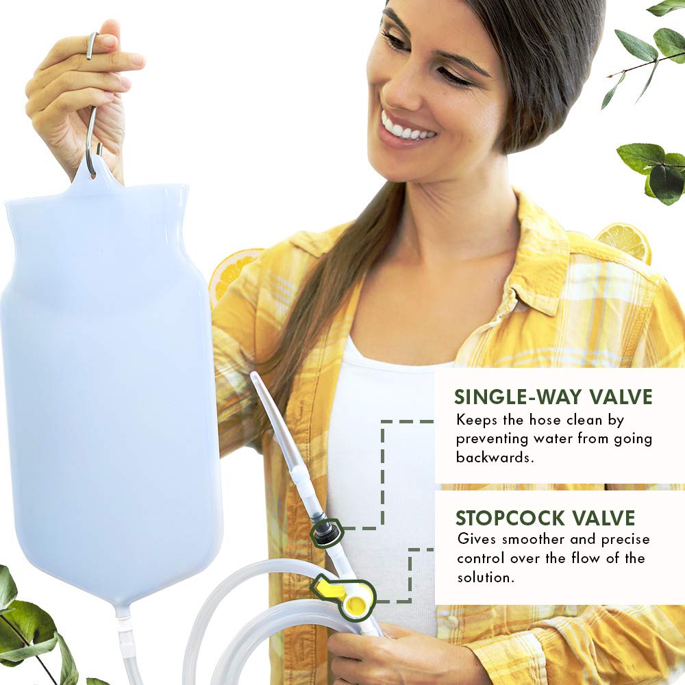 Mikacare Enema Bag Kit Clear Non-Toxic Silicone. for Coffee and Enema Kit for Colon Cleansing - Enema Detox MikacareBuy Supplements Australia