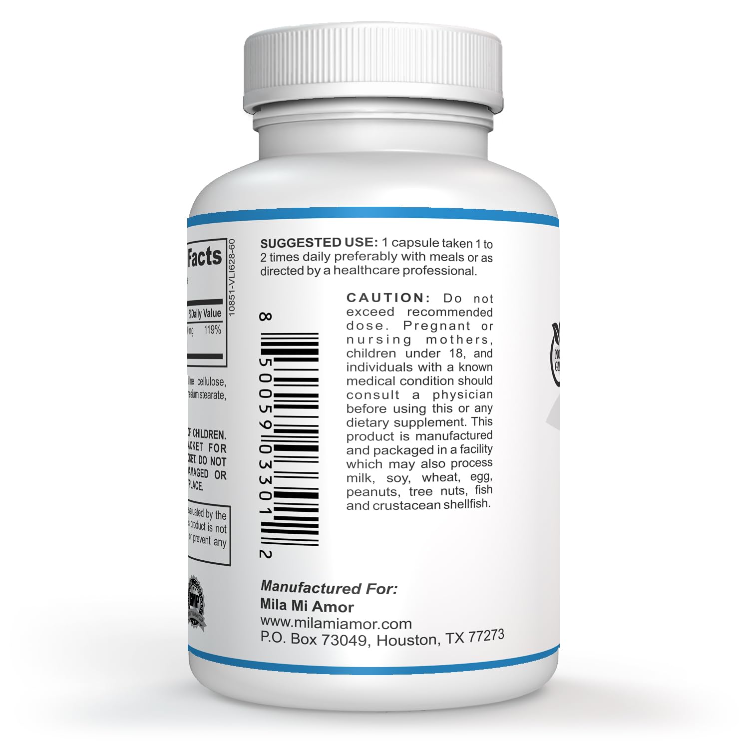 Milamiamor High Potency Magnesium | Whole Body Support | Heart, Nerve and Bone MilamiamorBuy Supplements Australia