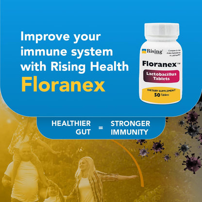 Rising Health - Floranex Tablets - Lactobacillus Probiotic Dietary Supplements - 50 Tablets RisingBuy Supplements Australia