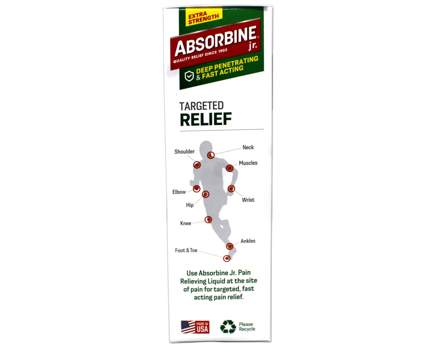 ABSORBINE JR. Extra Strength Pain Relieving Liquid, for Muscle, Joints, Arthritis Pain, with No-Mess Applicator, 4 Oz (Pack of 3) ABSORBINE JR.Buy Supplements Australia