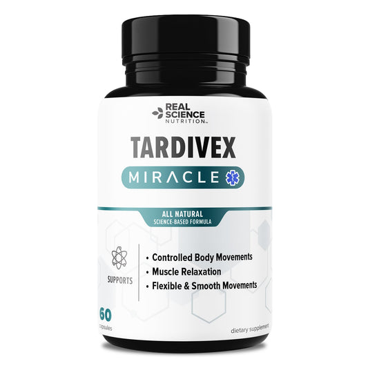 Real Science Tardivex All Natural Nerve Support Supplement for Neurological Balance - Includes Vinitrox, GABA & Essential Vitamins for Controlled Movement & Coordination - Made in USA, 60 Caps Real Science NutritionBuy Supplements Australia