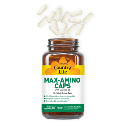 Country Life Maxi-Amino 16 Amino Acids 90 Capsules Gluten Free Country LifeBuy Supplements Australia