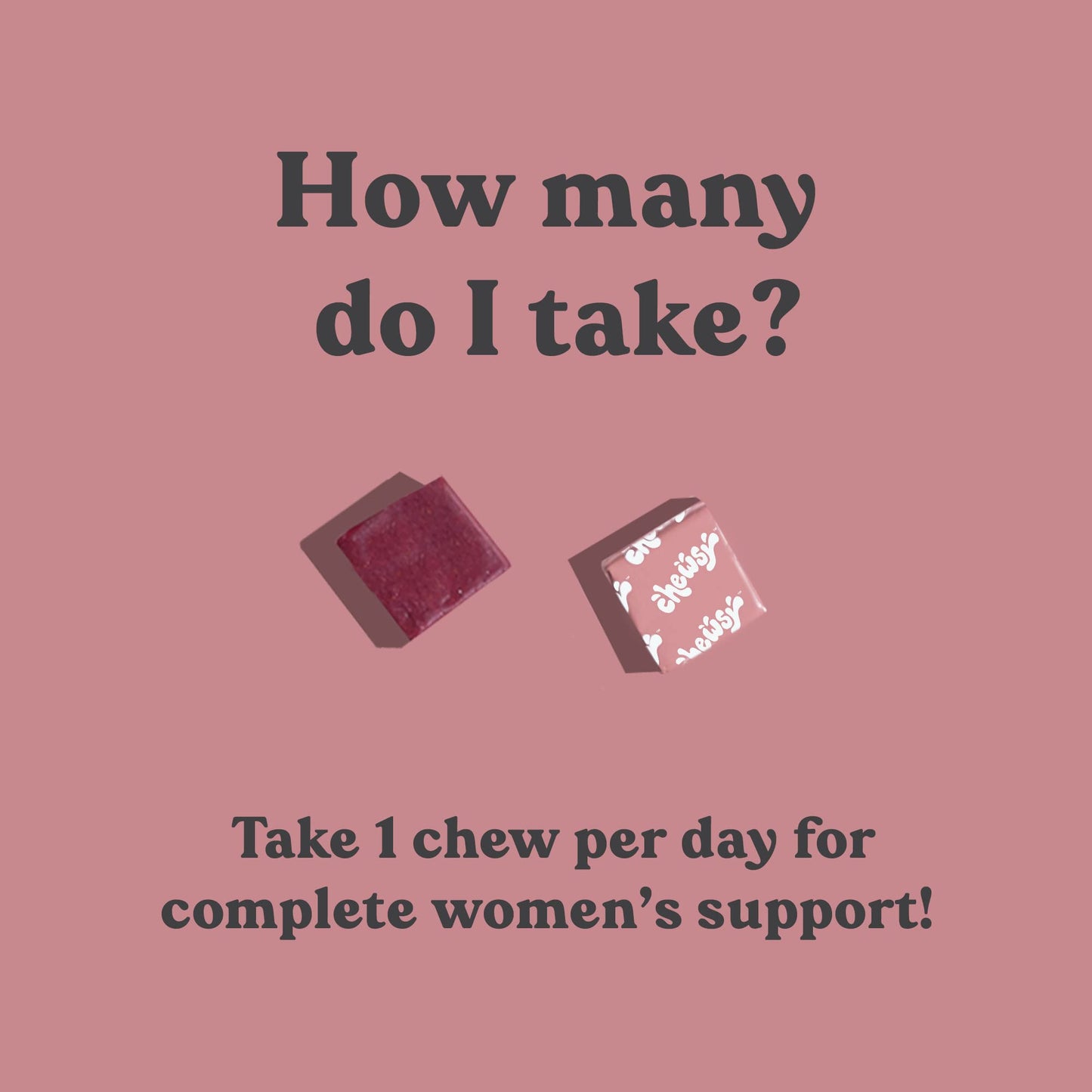 Chewsy Women's Multivitamin Chews, Immune & Energy Support, Vitamins C, B12, A, D, E CHEWSYBuy Supplements Australia