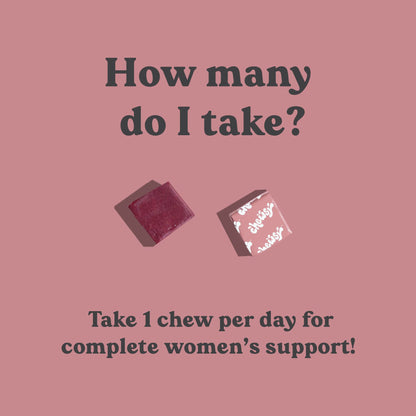Chewsy Women's Multivitamin Chews, Immune & Energy Support, Vitamins C, B12, A, D, E CHEWSYBuy Supplements Australia
