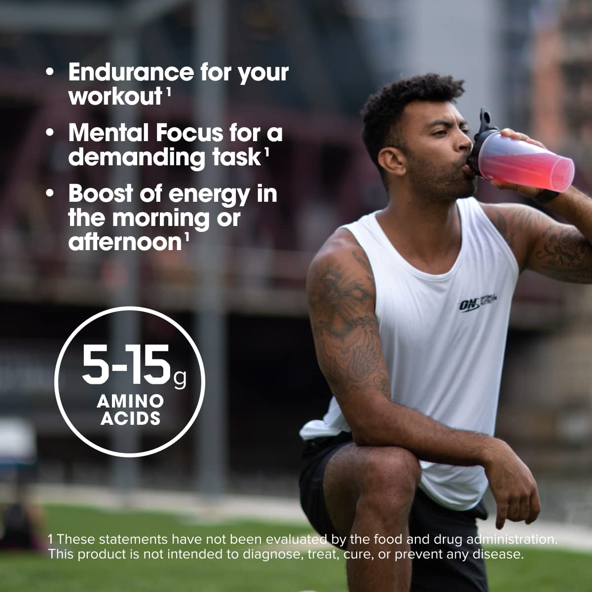 Optimum Nutrition Amino Energy - Pre Workout with Green Tea, BCAA, Amino Acids, Keto Friendly, Green Coffee Extract, Energy Powder
