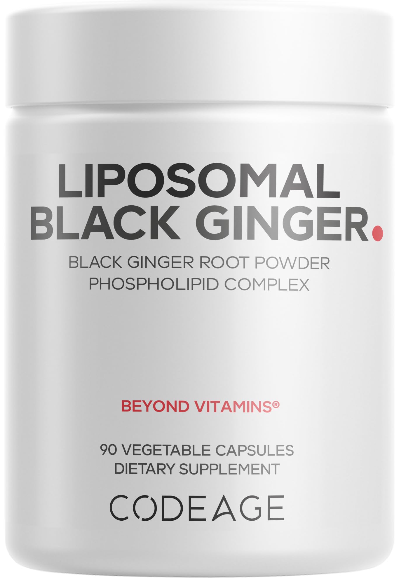 Codeage Liposomal Black Ginger Supplement - Kaempferia Parviflora Root Powder - 3-Month Supply - Ginger Root Pills and Herbal Root - Liposomal Delivery - 1 Capsule Per Serving - Non-GMO - 90 Capsules CodeageBuy Supplements Australia