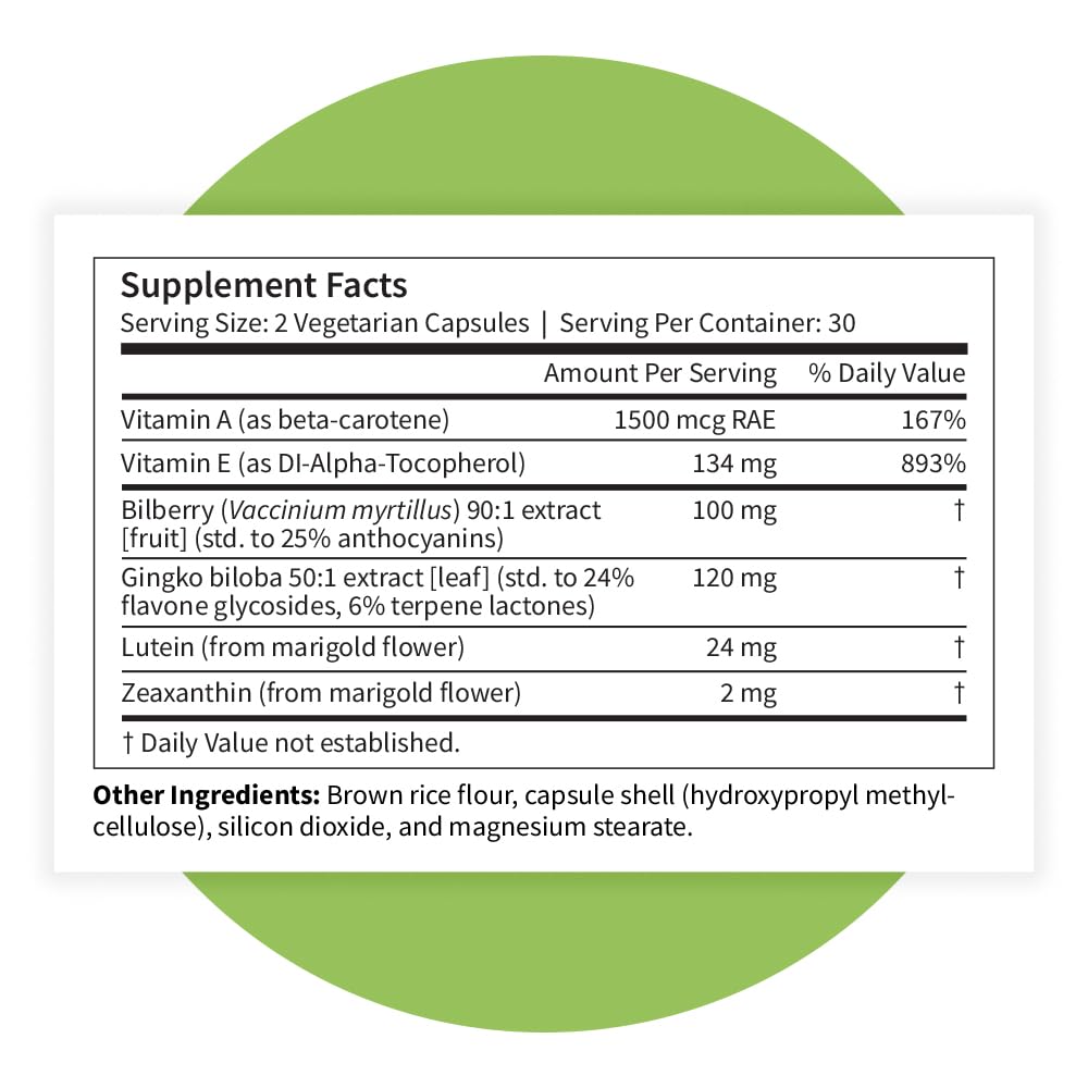 Pattern Wellness Vision Complex Supplement – Daily Eye & Visual Function Support – Herbal Extract & Vitamin Blend – 60 Vegan Capsules Pattern WellnessBuy Supplements Australia
