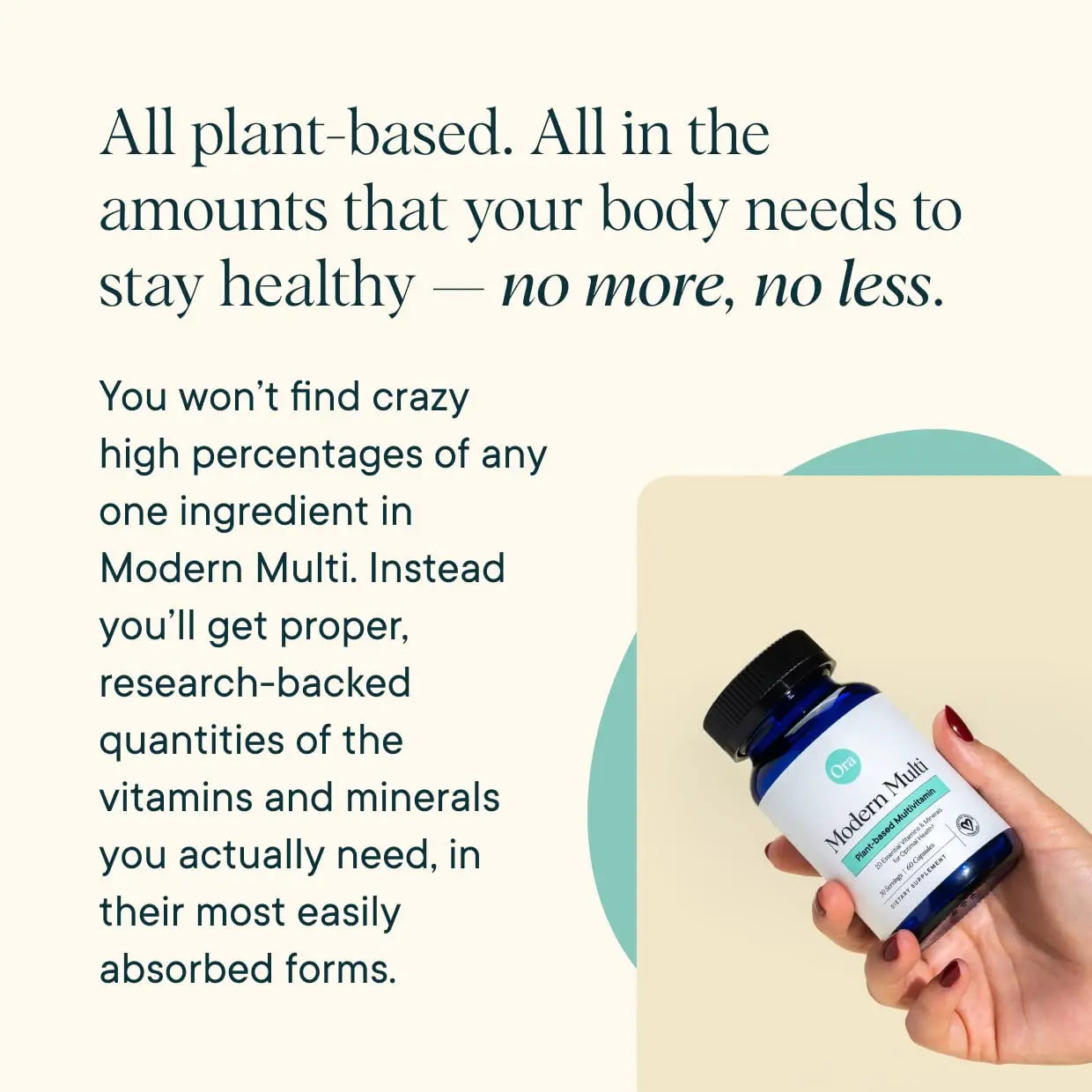 Ora Organic Plant Based Multivitamin for Women and Men, Bluelight Protection - Brain, Eye, Energy, Immune, Skin, Hair, Heart Ora Organic