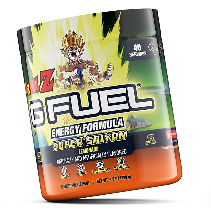 G fuel Dragon Ball Z Energy Powder, Sugar Free, Clean Caffeine Focus Supplement G fuelBuy Supplements Australia