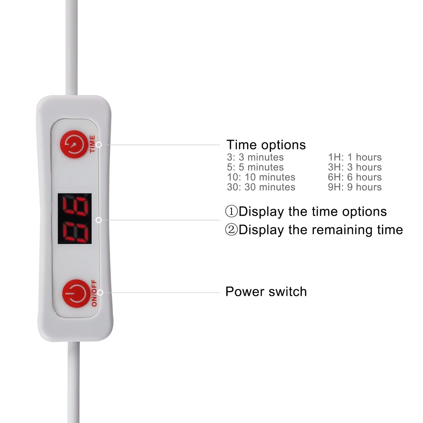 MAINENG Infrared & Red Light Therapy Lamp with Timer, 660nm & 850nm LED - M7685 MAINENGBuy Supplements Australia