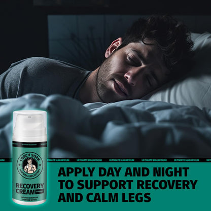Coach Soak Magnesium Cream with MSM in Pump Bottle - Natural Recovery Cream with Magnesium Chloride & Menthol - Fast-Absorbing for Muscles & Joints, Cooling Menthol, 3.4oz Coach SoakBuy Supplements Australia