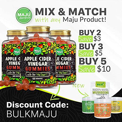 Apple Cider Vinegar Gummies with Mother - Weight Management & Detox - 2X Stronger Maju SuperfoodsBuy Supplements Australia