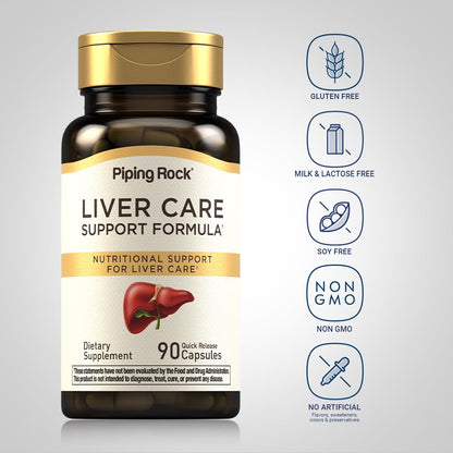 Piping Rock Liver Cleanse Complex | 90 Capsules | Liver Care Support Formula | Non-GMO, Gluten Free Supplement Piping RockBuy Supplements Australia