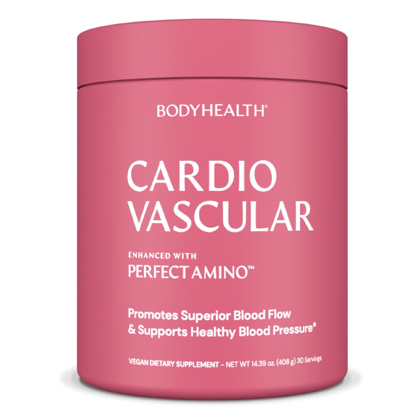 BodyHealth Cardio Vascular with PerfectAmino, Blood Flow and Heart Health Supplement Support with CoQ10, Nicotinamide Riboside, Resveratrol and D-Ribose, Chocolate Flavor, 30 Servings BodyHealthBuy Supplements Australia