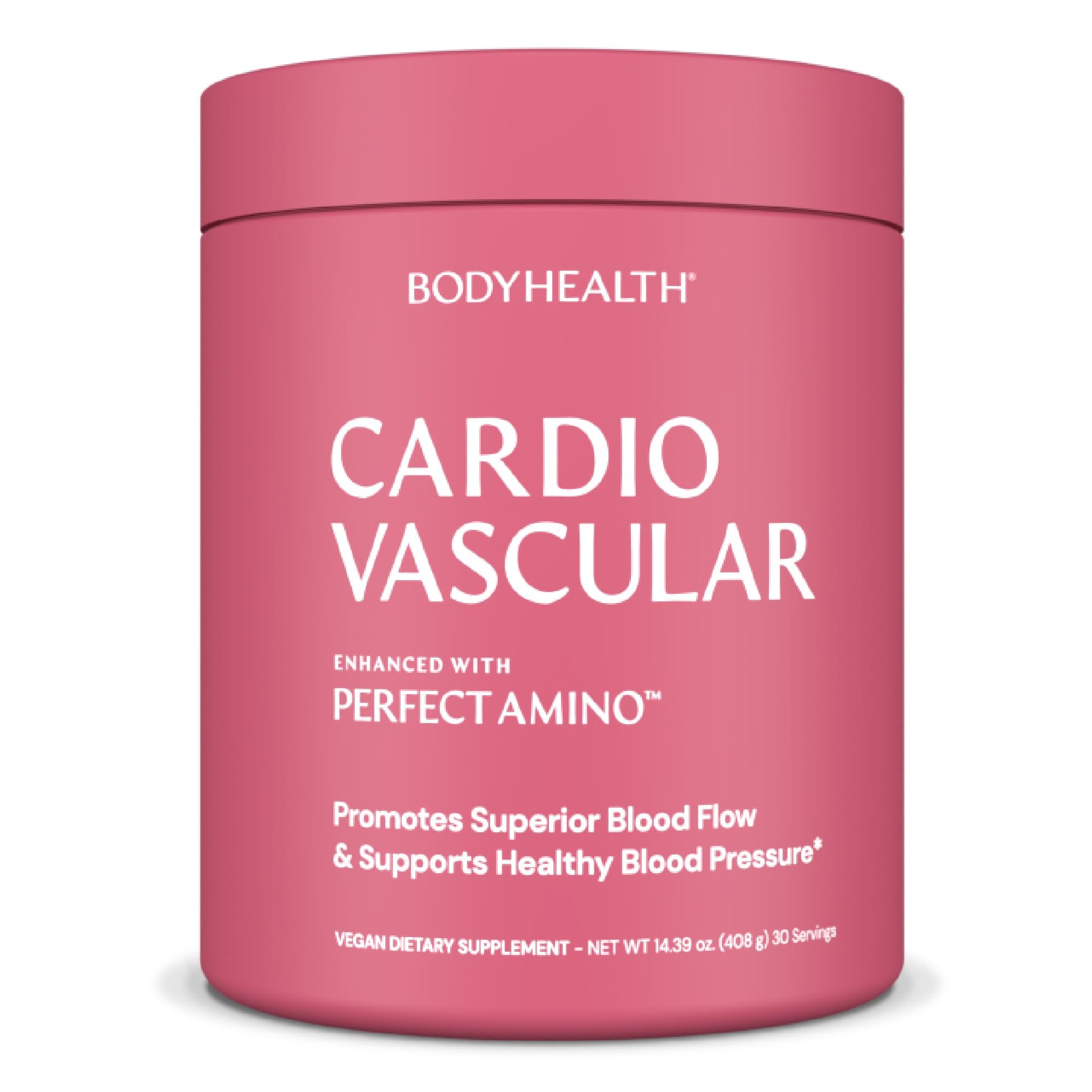 BodyHealth Cardio Vascular with PerfectAmino, Blood Flow and Heart Health Supplement Support with CoQ10, Nicotinamide Riboside, Resveratrol and D-Ribose, Chocolate Flavor, 30 Servings BodyHealthBuy Supplements Australia