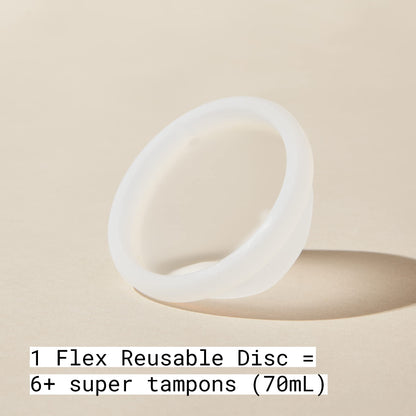 Flex Reusable Disc | Reusable Menstrual Disc | Tampon, Pad, and Cup Alternative | Capacity of 6 Super FLEXBuy Supplements Australia