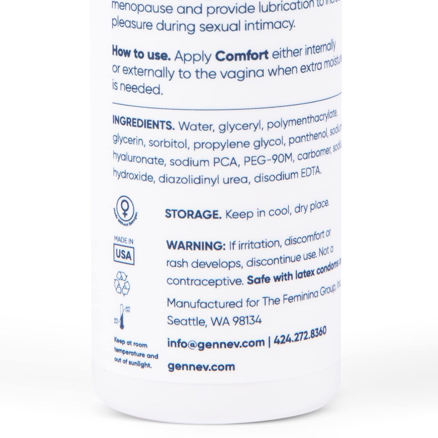 Gennev Intimate Water-Based Lubricant for Women - 2-in-1 Menopause Lubricant and Feminine genneveBuy Supplements Australia