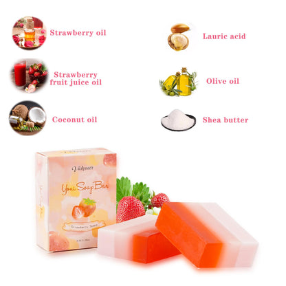 2Pcs Strawberry Yoni Bars and Yoni Oil Set for Feminine Wash, Yoni Wash for Cleanse Vaginal Balance PH tovaginshBuy Supplements Australia