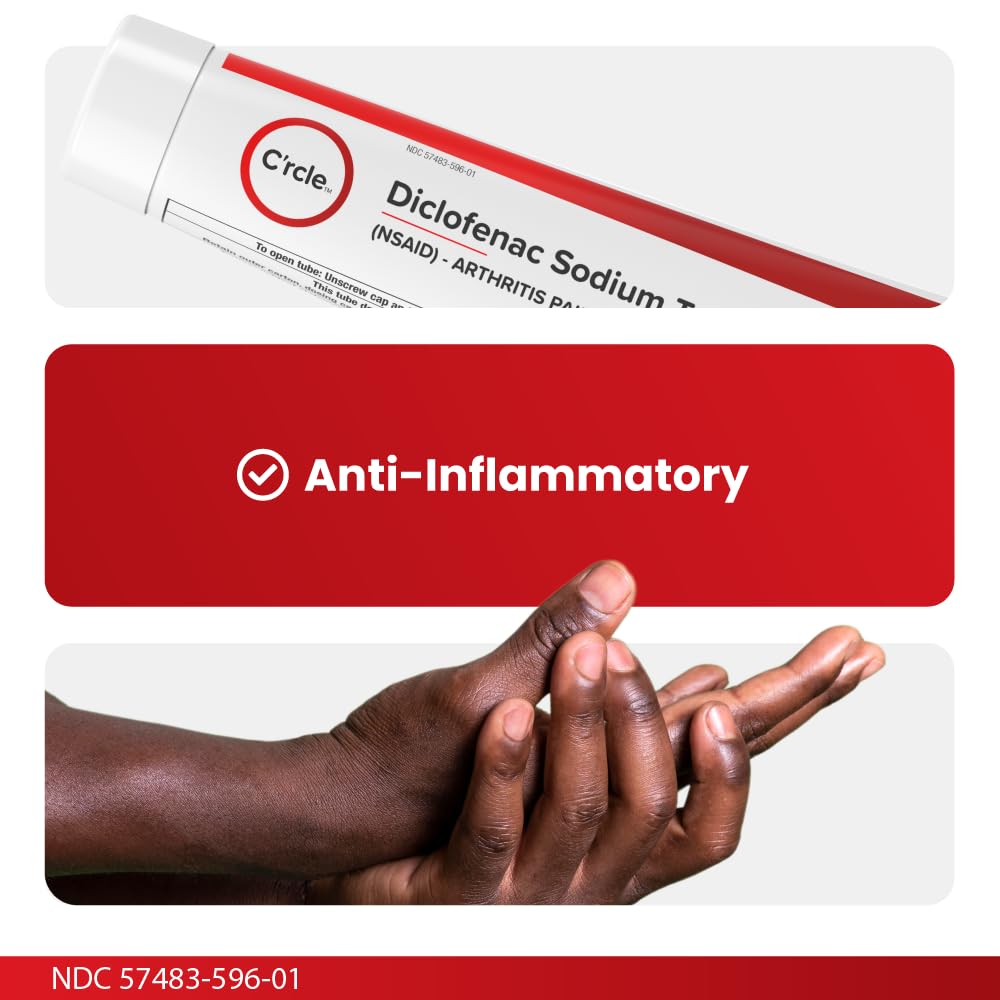Diclofenac Sodium Gel 1% 150g Effective Arthritis Pain Reliever - Prescription Strength Anti-Inflammatory Gel - Extra Strength Arthritis Cream for Daily Use - Get Over-The-Counter Relief(1Pack) C'rcleBuy Supplements Australia
