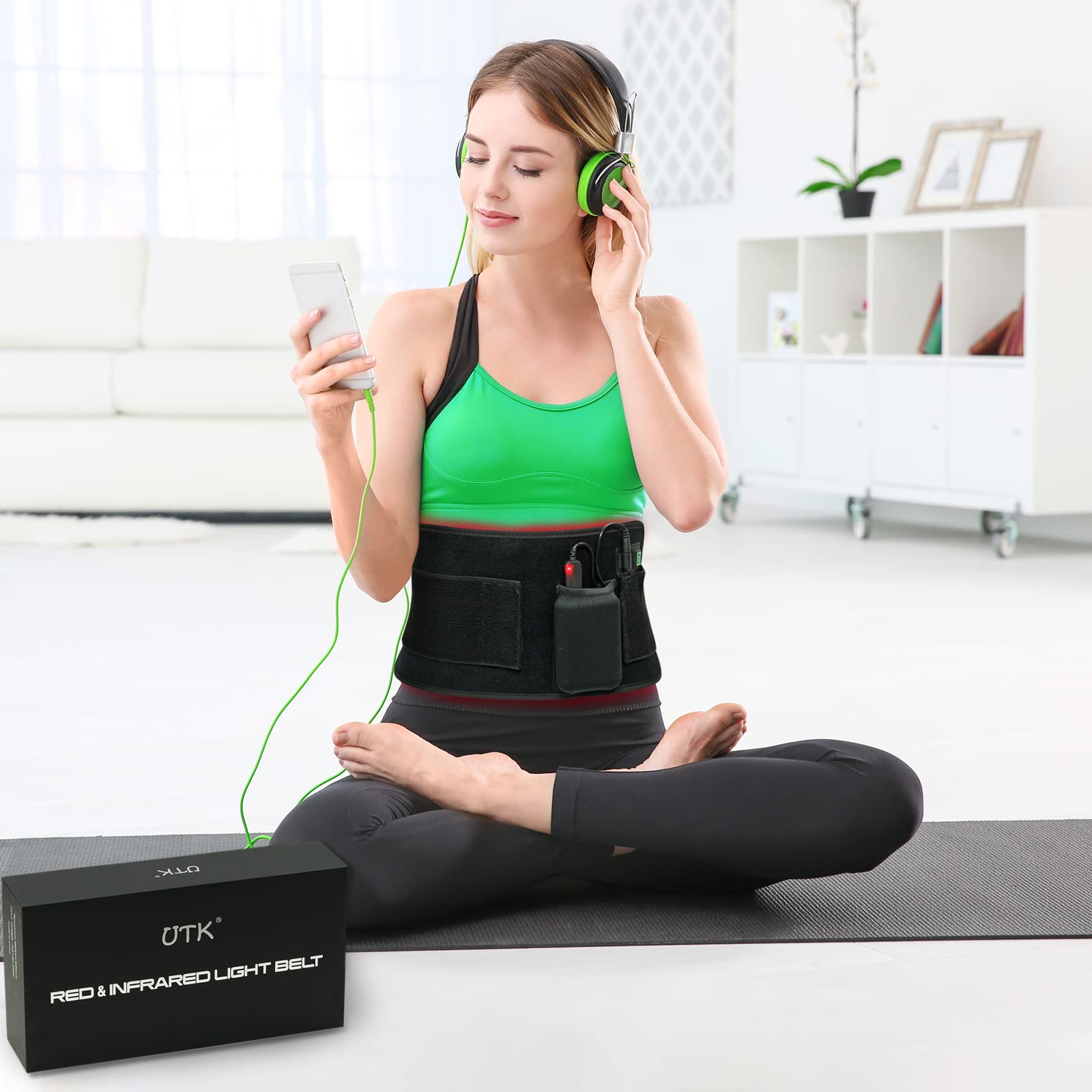 UTK Red Light Therapy Pad for Body Pain Relief, LED 660＆850nm Wearable Wrap Deep Therapy UTKBuy Supplements Australia