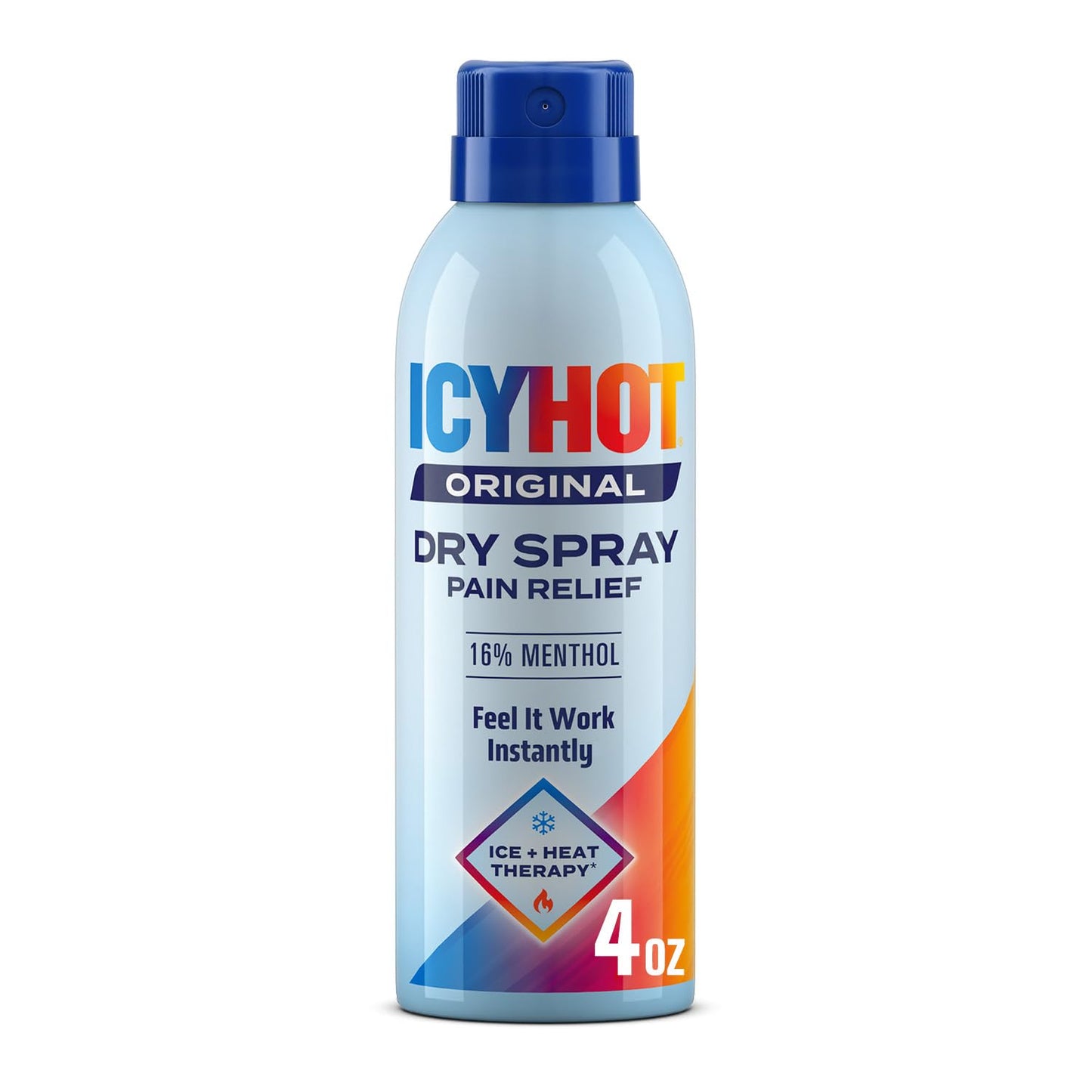 Icy Hot Original Pain Relief Dry Spray, Fast-Acting, Quick-Drying Pain Relief with Max Strength Menthol 16%, Ice and Heat Contrast Therapy for Backaches, Joints, Muscle Strains and Arthritis, 4 oz Icy HotBuy Supplements Australia