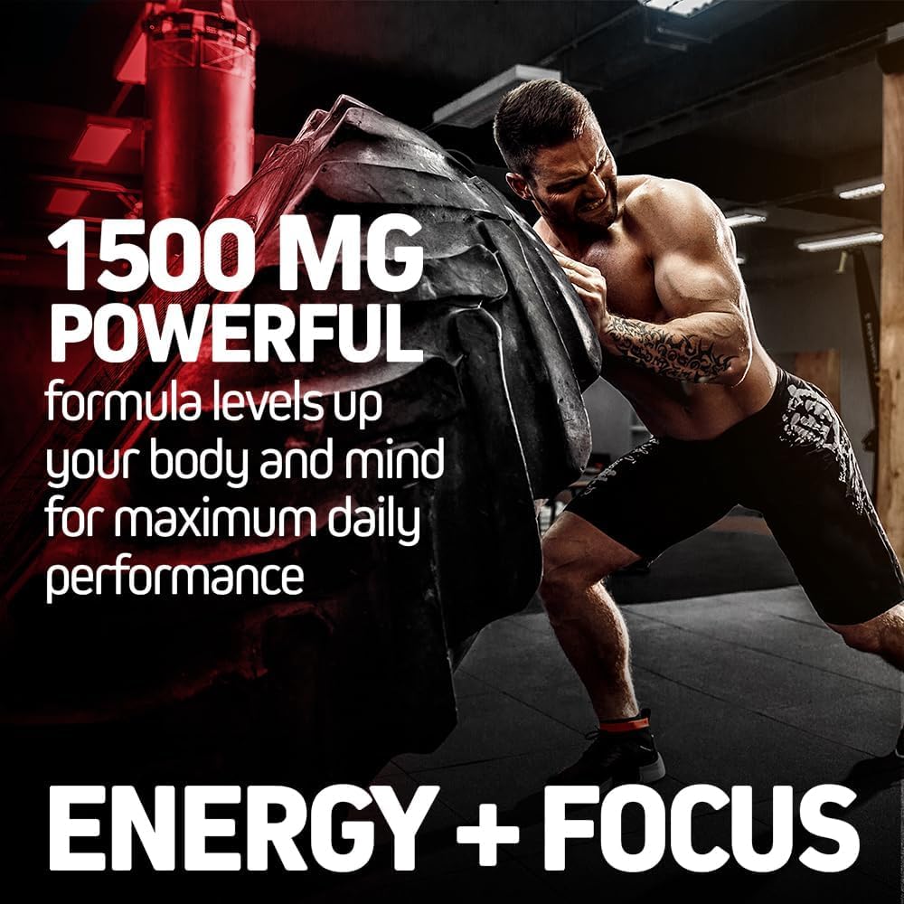 Herbtonics Korean Red Panax Ginseng 1500mg - Energy Supplement for Peak Performance, Focus & Vitality - High Potency Ginseng Root Extract - 120 Vegan Capsules HerbtonicsBuy Supplements Australia