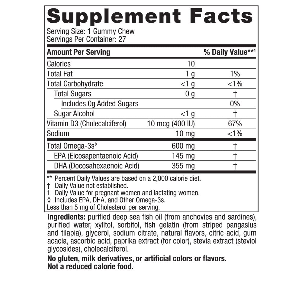 Nordic Naturals Zero Sugar DHA Prenatal Vitamin Gummies, Strawberry Orange Flavor - 27 Gummies - Supplements for Pregnancy - 600 mg Omega-3 Fish Oil and 400 IU Vitamin D3-27 Servings Nordic NaturalsBuy Supplements Australia