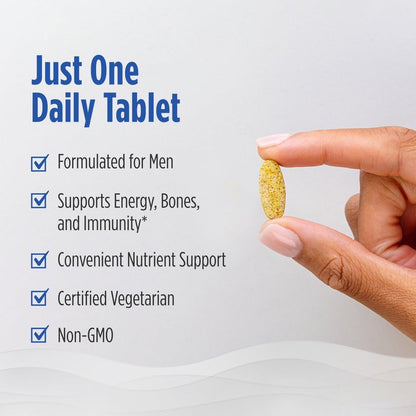 Nordic Naturals Men’s Multivitamin One Daily - Bone, Energy, & Blood-Vessel Support - Immunity Supplement - 20 Essential Nutrients - 30 Tablets - 30 Servings Nordic NaturalsBuy Supplements Australia