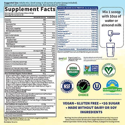 Garden of Life Raw Organic Fit Vegan Protein Powder Vanilla, 28g Plant Based Protein Garden of LifeBuy Supplements Australia