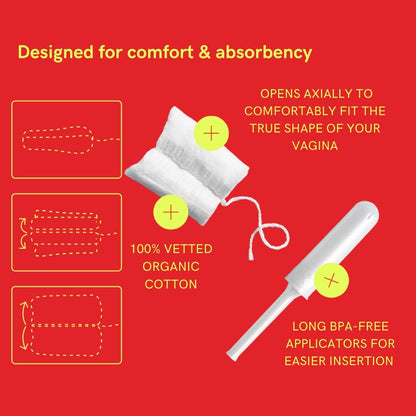 August Organic Cotton Tampons, Super tampons, BPA Free Long Applicators, Non-Toxic Organic AugustBuy Supplements Australia