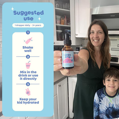 JoySpring LingoLeap – Liquid Kids Formula with Zeolite Clinoptilolite, Methylated B12 & Vitamin D3 | Gentle Daily Support for Kids’ Wellness