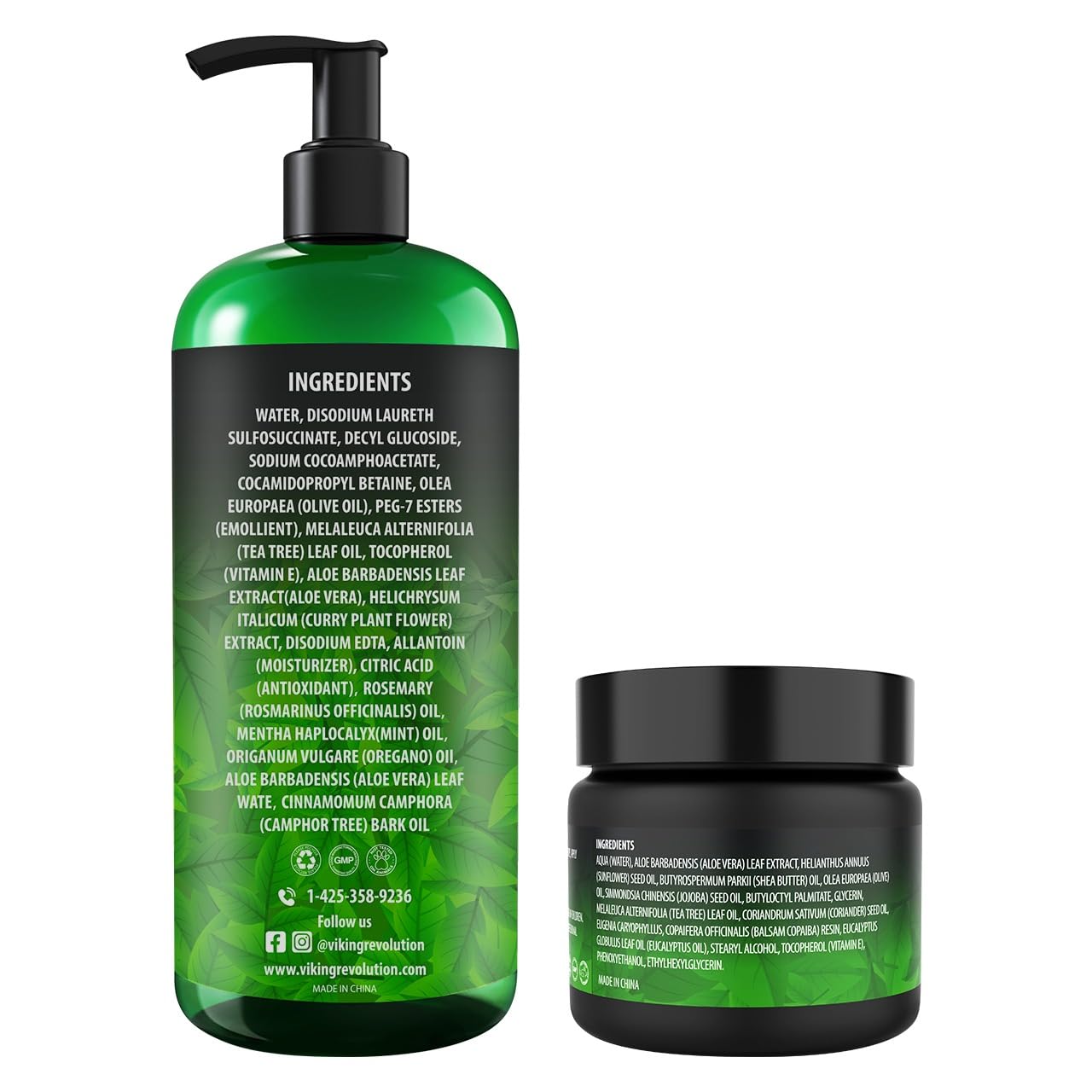 Viking Revolution Skin Cleaning Agent Tea Tree Kit for Men - Tea Tree Oil Set with Body Viking RevolutionBuy Supplements Australia