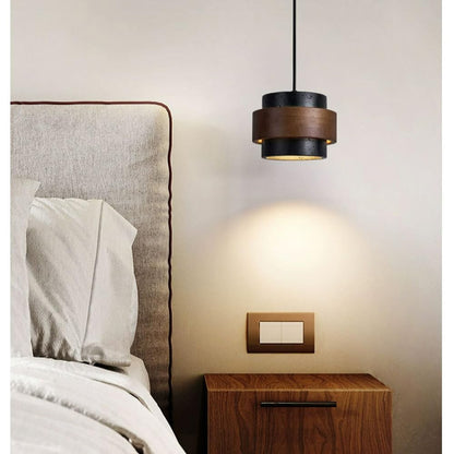 JIANGXMF Nordic Natural Travertine Pendant Light Wabi-sabi Stone Chandelier Retro Industry Hanging Ceiling Lamp for Bedroom Bedside Study Dining Table Lighting (Black) JIANGXMFBuy Supplements Australia