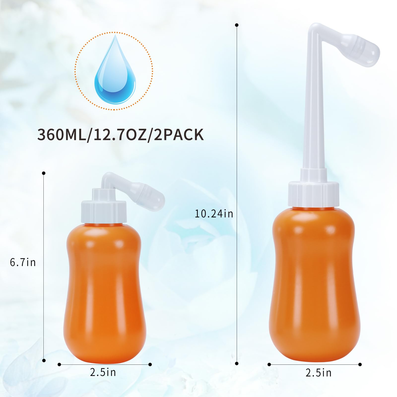 Peri Bottle for Postpartum Care, for Postpartum Essentials, Feminine Care Orange FOOFOOBuy Supplements Australia