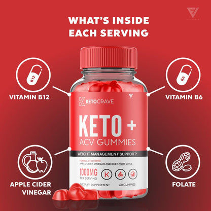 (3 Pack) Keto Crave ACV Gummies Kelly Clarkson, Ketocrave Keto + ACV Gummies Advanced FyvusBuy Supplements Australia