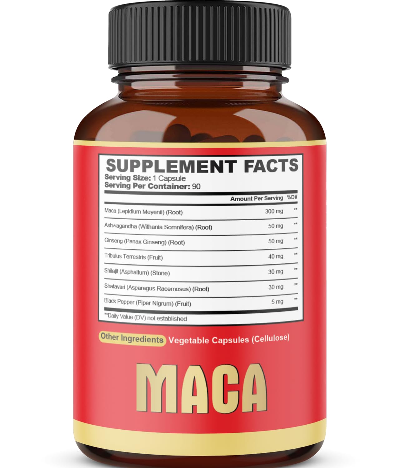 Maca Root Capsules - Supports Natural Health - Energy - Performance & Mood Supplement - Enhanced Blood Flow 3-Month Supply agobiBuy Supplements Australia