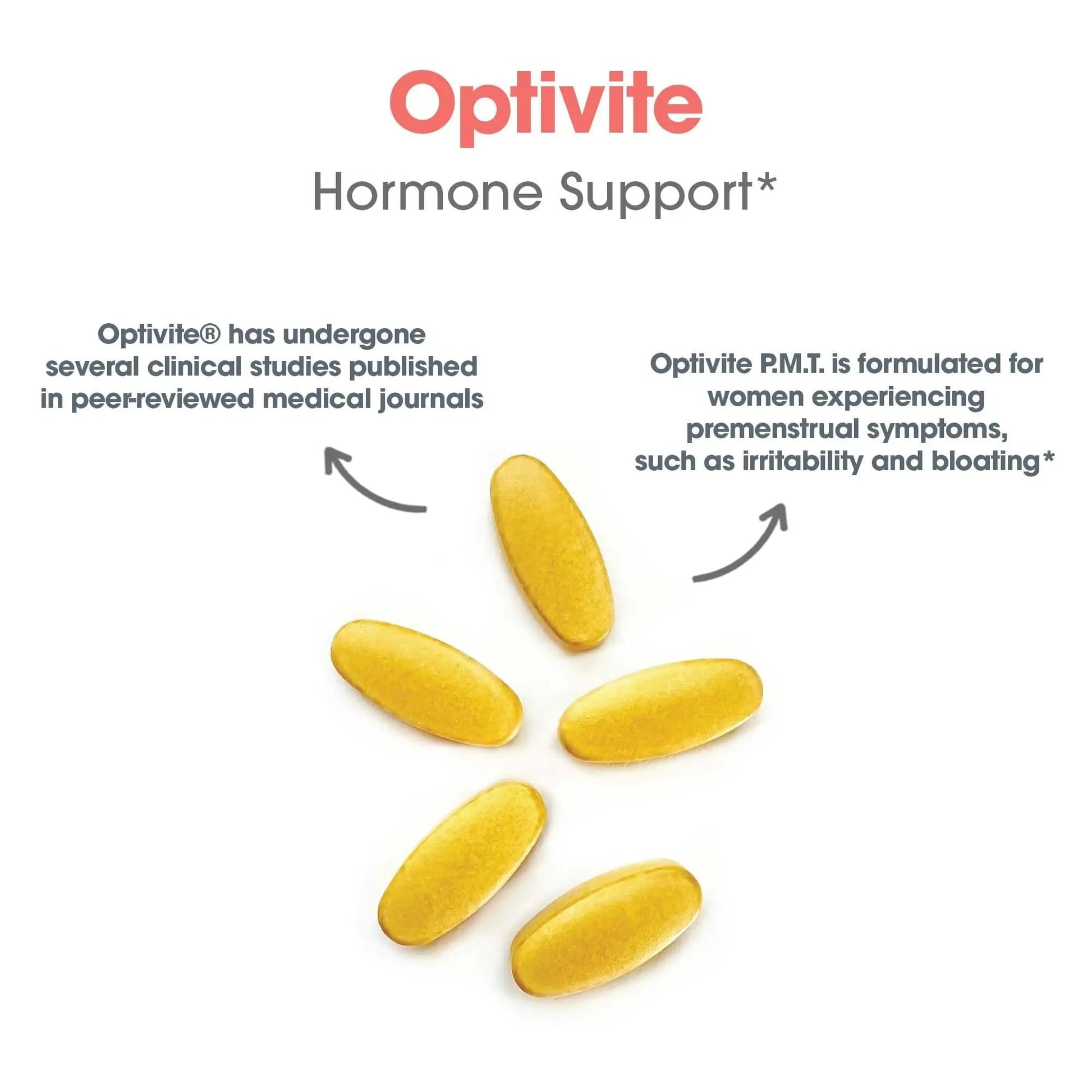 Optimox Optivite - PMS Support Supplement for Women, Period Multivitamin for Hormone Balance with Vitamin B6 & Iron, Hormone Support Vitamin - 180 Tablets OptimoxBuy Supplements Australia