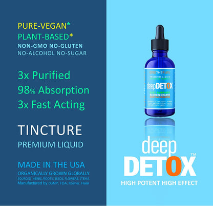 DeepDetox 2oz. Plant-Based Colon Intestinal Gut Liver Cleanse Detox Support. Purify Blood ONETHEFUELBuy Supplements Australia