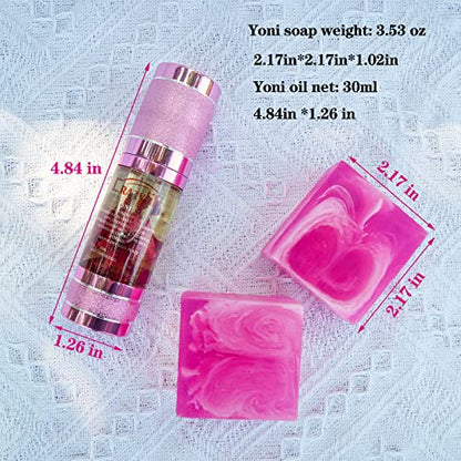 Matchone 3 PCS Yoni Soap Bar & Essential Oil, PH Balance Eliminates Odor Heals and Soothes MatchoneBuy Supplements Australia