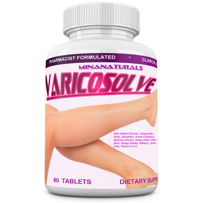 MINANATURALS VARICOSOLVE The Natural Supplement for Leg Veins. 60 Tablets MINANATURALSBuy Supplements Australia