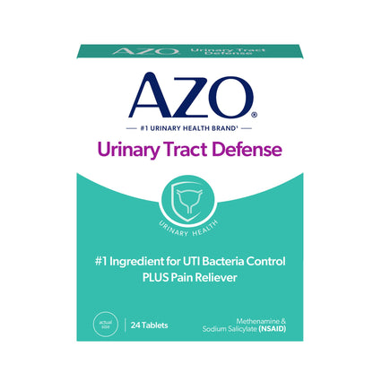 AZO Urinary Tract Defense Antibacterial Protection, FSA/HSA Eligible, Helps Control a UTI Until You Can See a Doctor, from The No. 1 Most Trusted Urinary Health Brand, 24 Count (Pack of 1) AZOBuy Supplements Australia