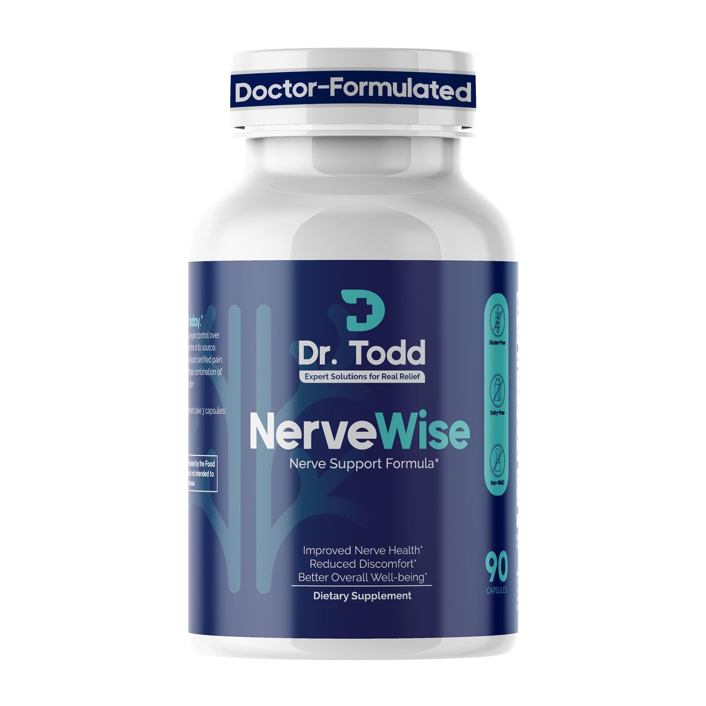 Dr. Todd NerveWise Nerve Support Supplement for Foot, Hand & Leg Comfort – Daily Formula for Healthy Nerve Function, Helps Support Nerve Balance, Body Comfort & Overall Nerve Wellness – 30 Day Supply Dr. ToddBuy Supplements Australia