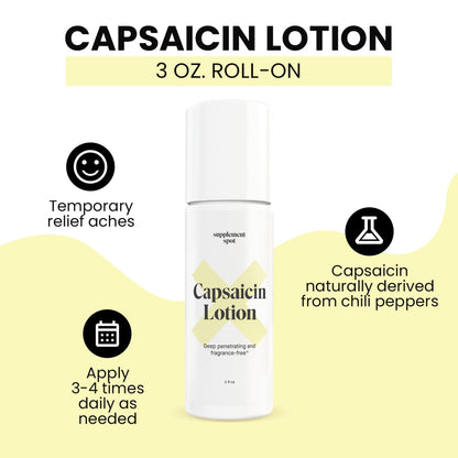 Supplement Spot Capsaicin Roll-On Cream 0.075% - Glucosamine Chondroitin MSM Gel with Bromelain – Joint & Muscle Care Bundle Supplement SpotBuy Supplements Australia