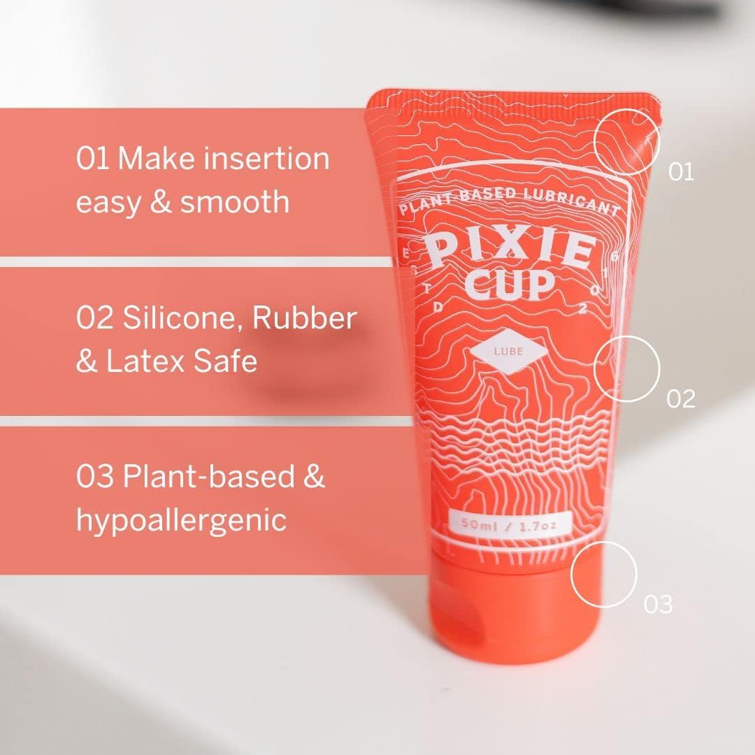 Pixie Menstrual Cup Lube - Make it Easy to Insert Your Period Cups - All Natural Water Based Lubricant Pixie CupBuy Supplements Australia