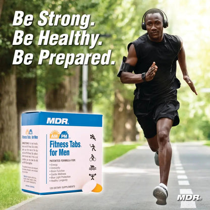 MDR Fitness Tabs Patented AM/PM Multivitamin for Men Doctor Formulated with Right Nutrients at The Right Time - Gluten Free - 2 Month Supply MDRBuy Supplements Australia