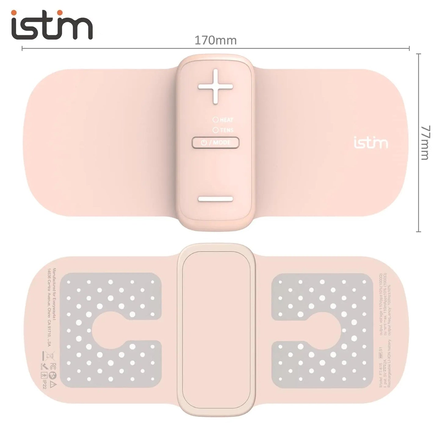 iStim S1 Wireless TENS Unit for Menstrual Relief – Period Pain Relief Device for Period Cramps and Back Pain, TENS Machine with Heat, Rechargeable Drug-Free TENS Massager with Japanese Gel Pads iSTIMBuy Supplements Australia