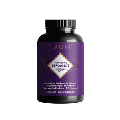 NAOMI Italian Citrus Bergamot Plus Nitric Oxide Boost, Award-Winning Cardiologist Dvlpd, Supports Healthy Cholesterol & Blood Pressure in Normal Range, with 7 Key Polyphenols, 30-Day Supply NAOMIBuy Supplements Australia