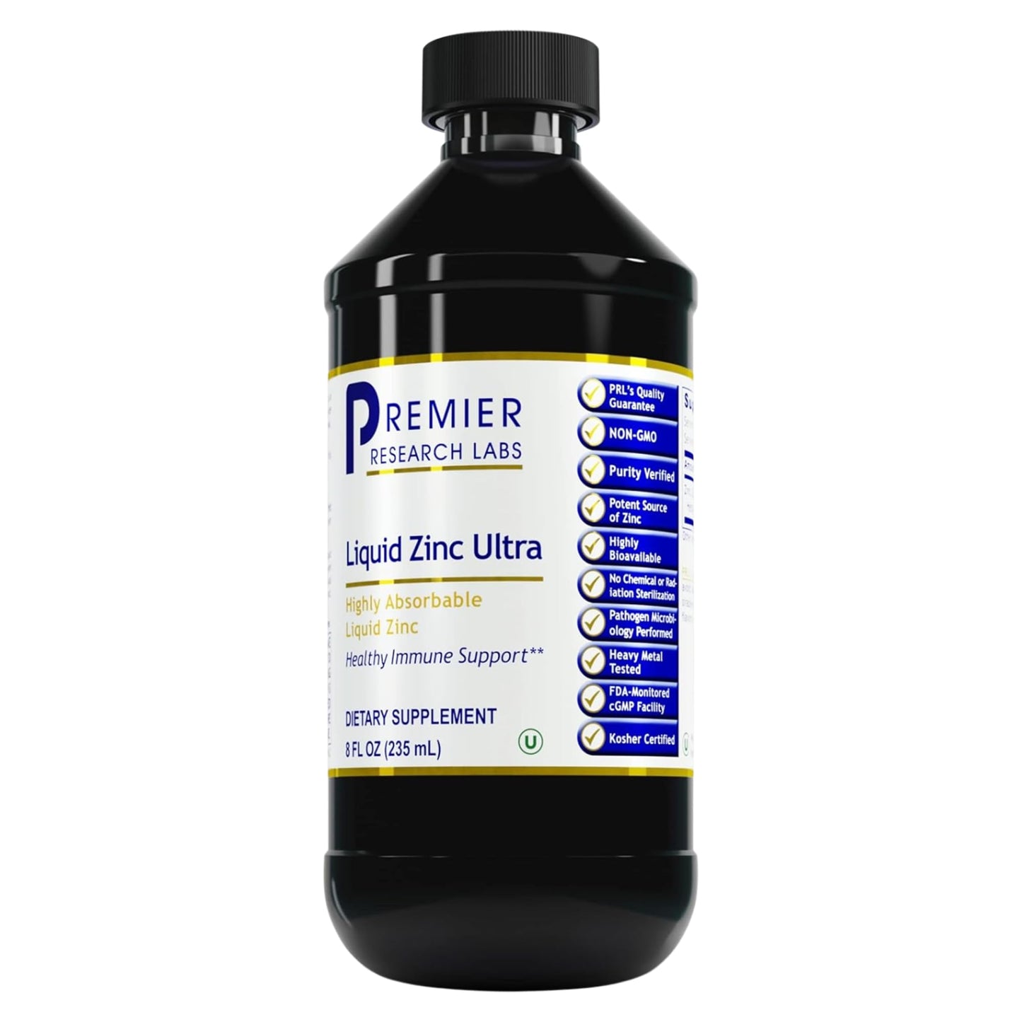 Premier Research Labs Liquid Zinc Ultra Supplement - for Immune Support & Well-Being for Adults & Kids - Highly Absorbable Drops - Used for Rapid Analysis of Zinc Status - 8 fl oz Premier Research LabsBuy Supplements Australia