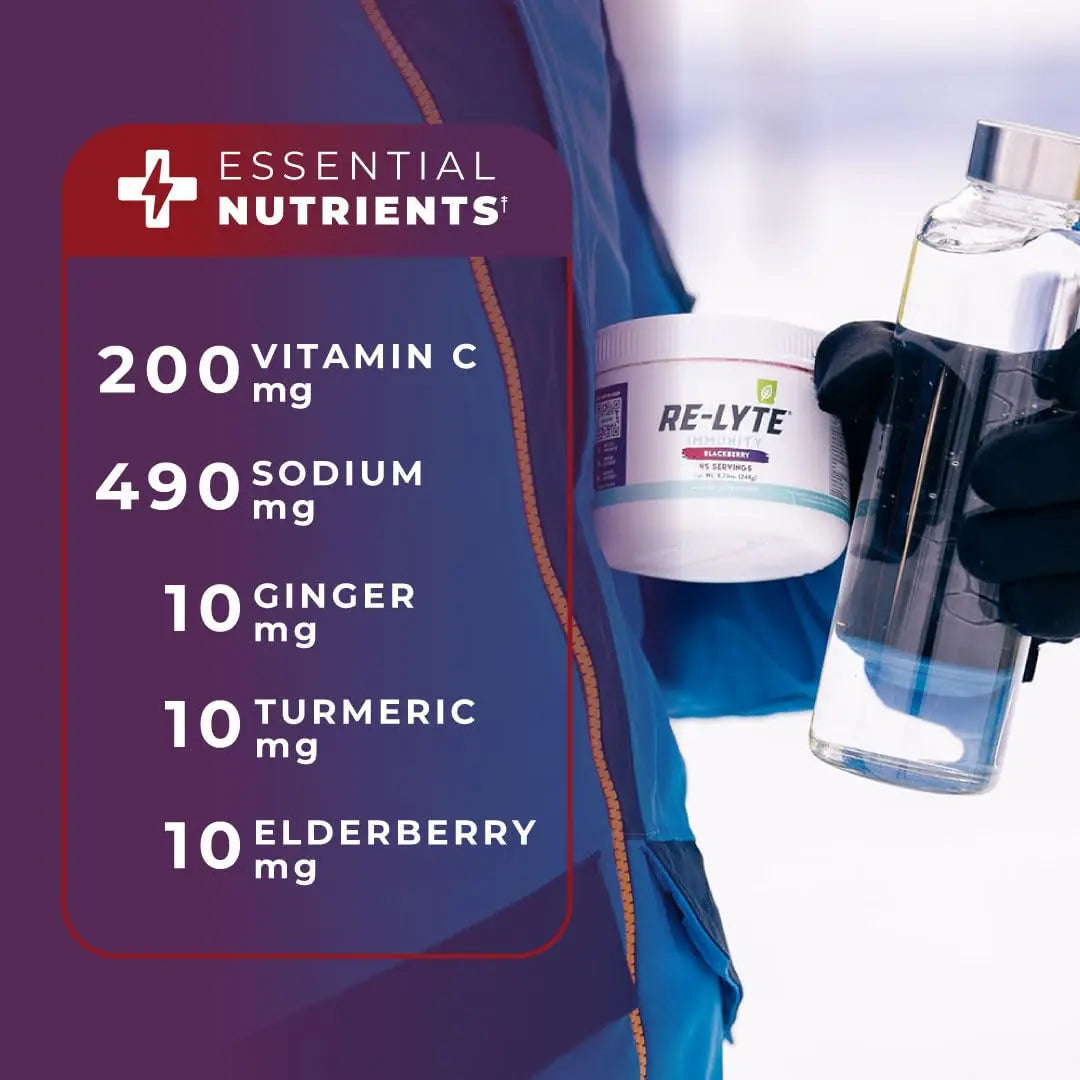 REDMOND Re-Lyte Immunity, Multivitamin Supplement Mix (BlackBerry) REDMOND